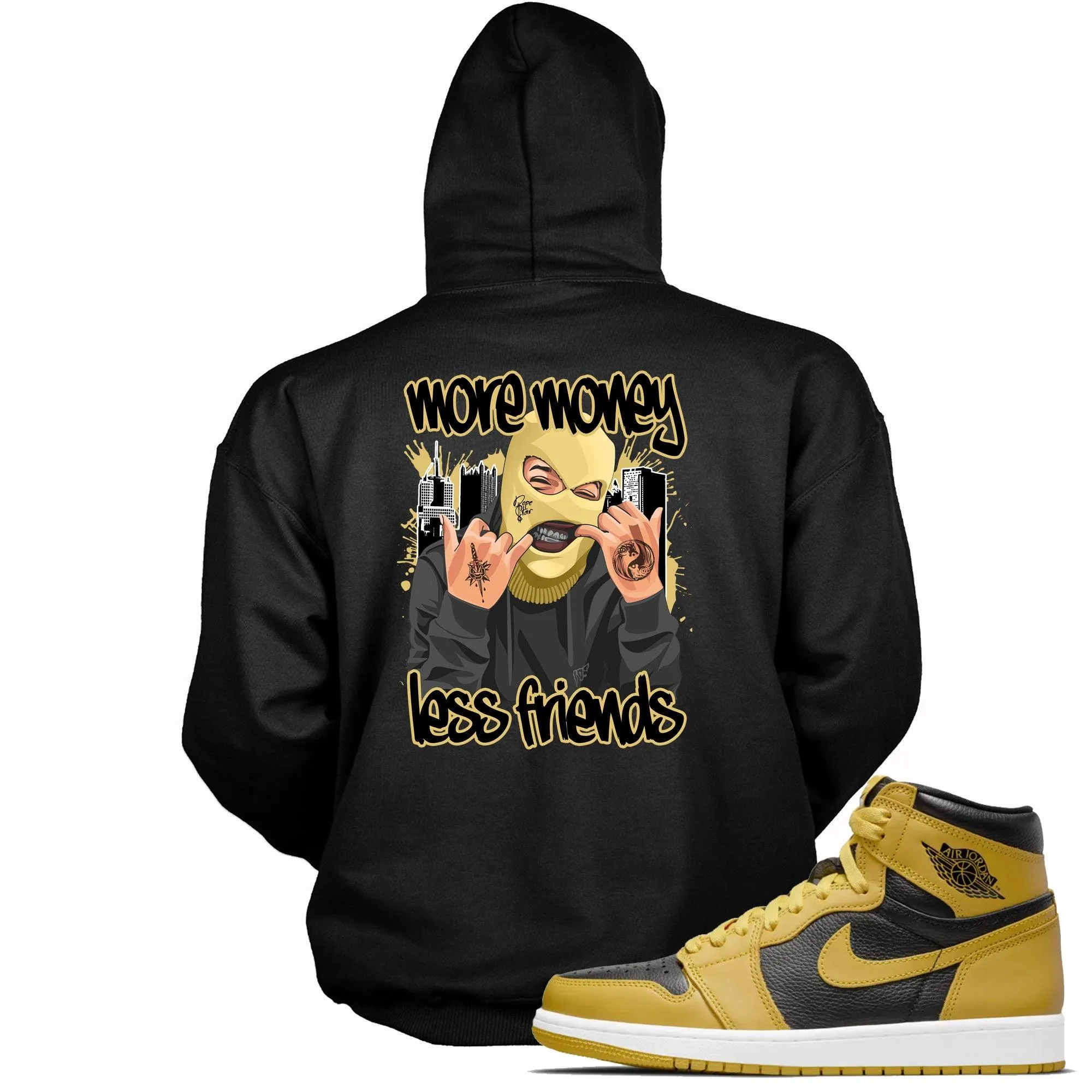 1 High Pollen Hoodie More Money Less Friends