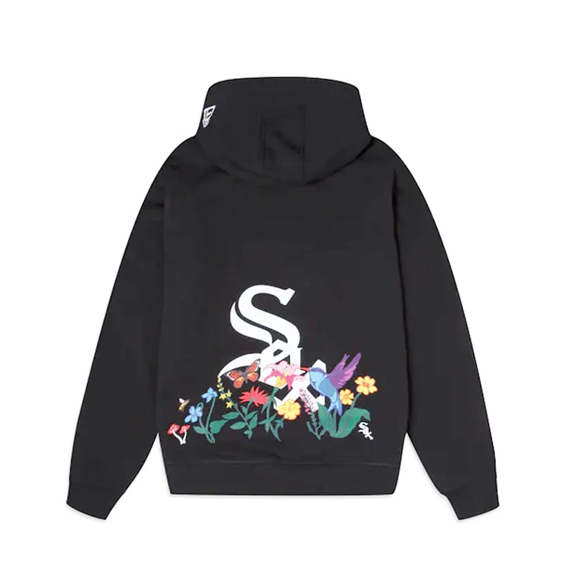 [13090870] Chicago White Sox "Blooming" Black Mens Pullover Hoodie