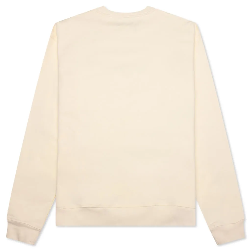 Academy Crewneck - Cannoli Cream/Gold Flame