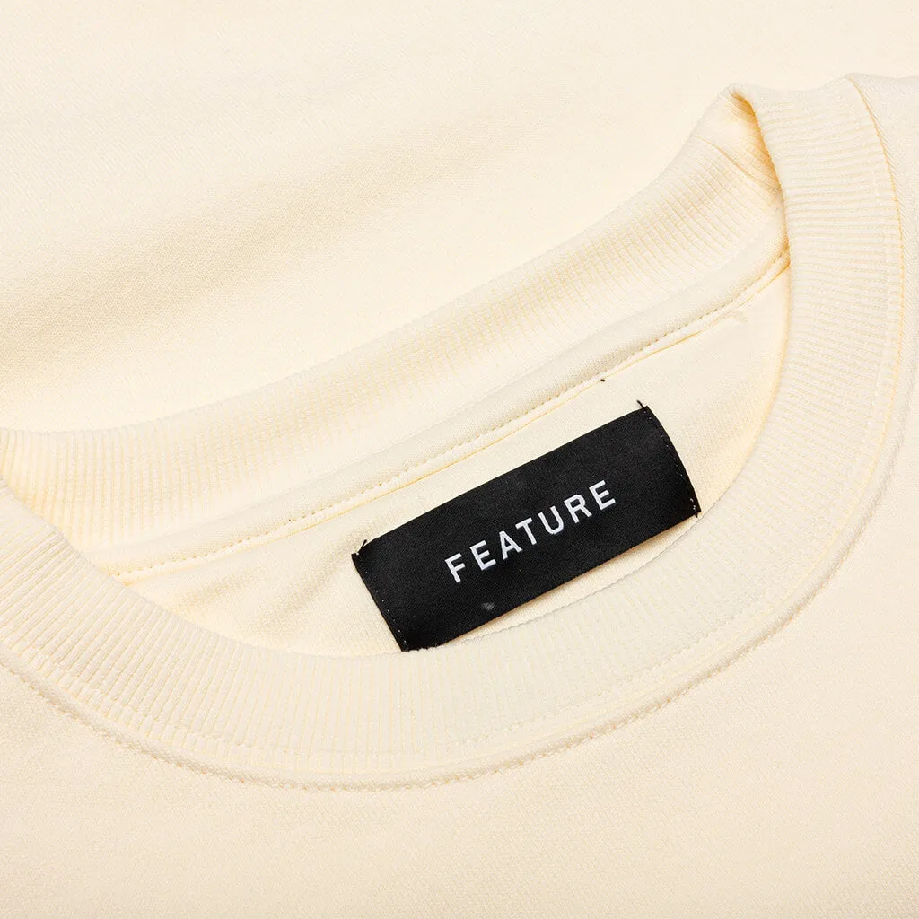 Academy Crewneck - Cannoli Cream/Gold Flame