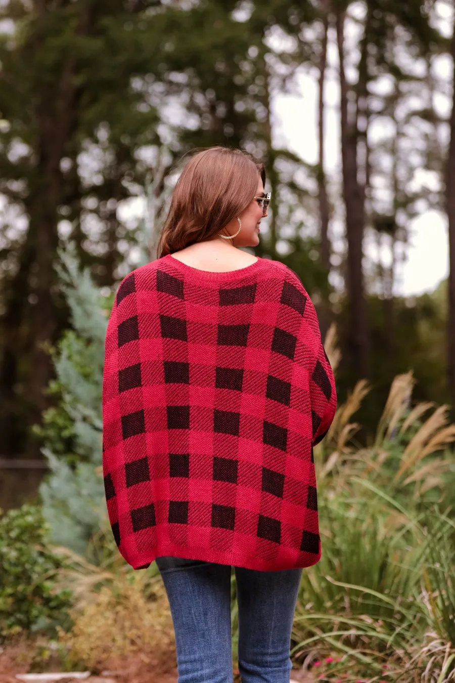 Apple Orchard Plaid Lightweight Sweater