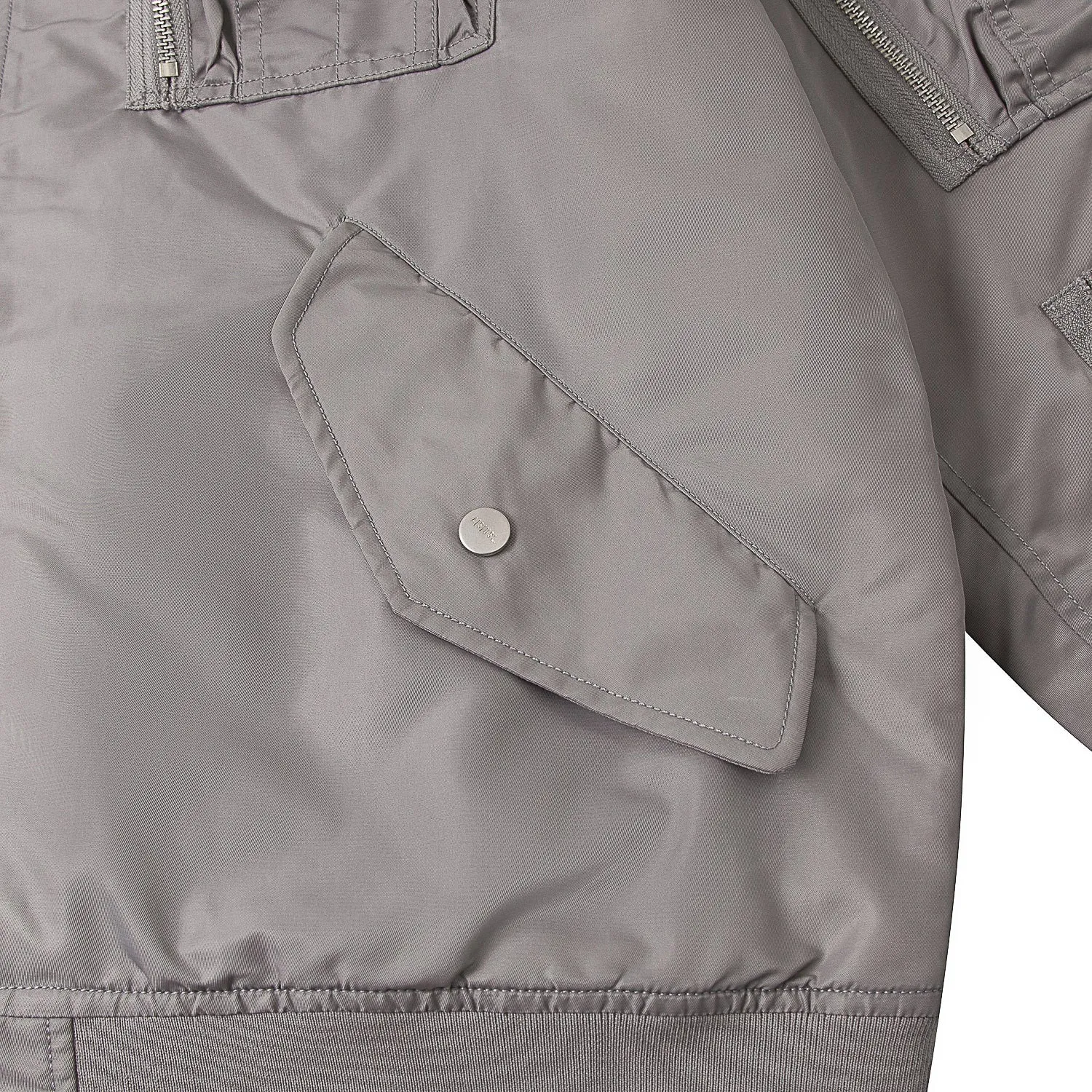 A[S]USL MULTI POCKET MILITARY JACKET-SILVER