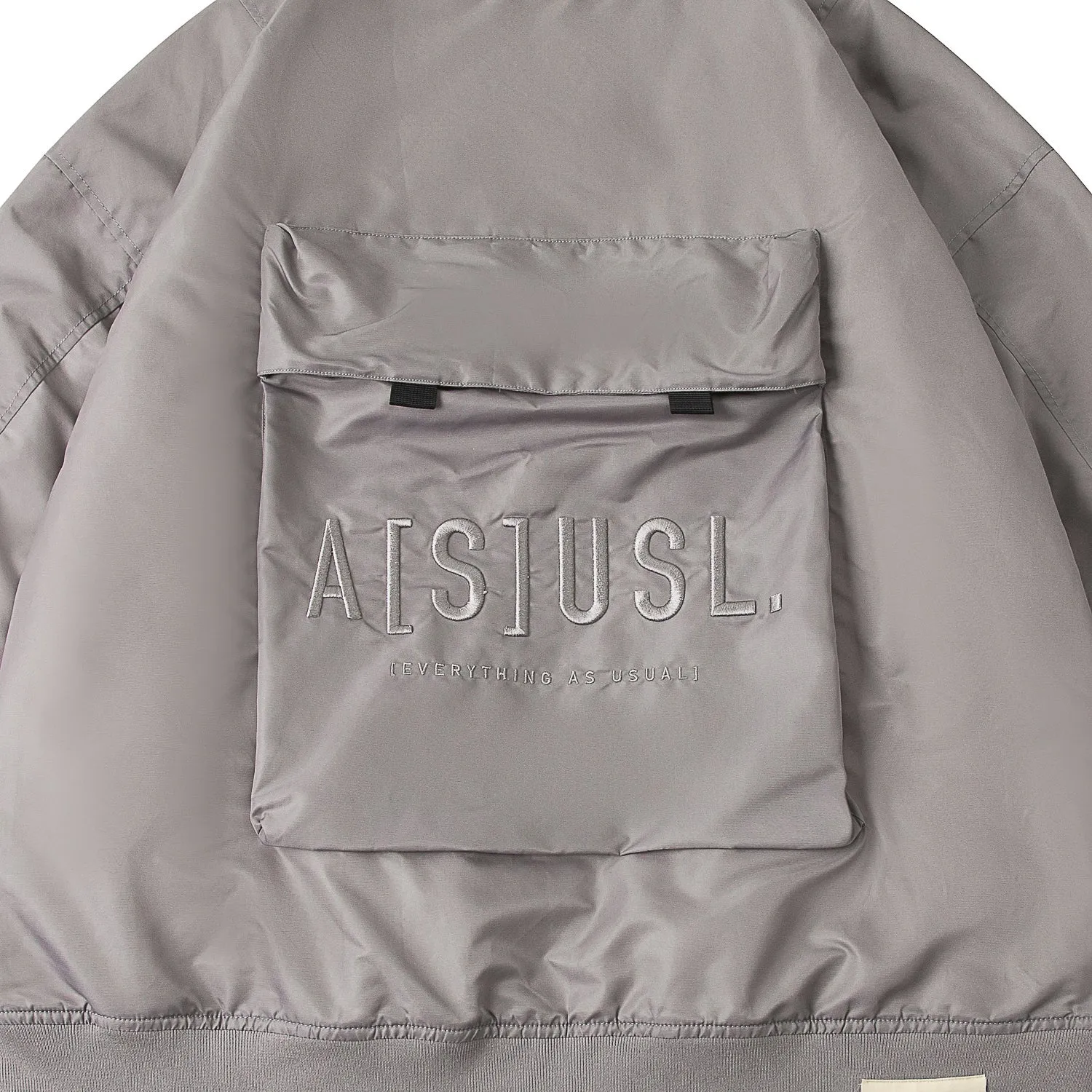 A[S]USL MULTI POCKET MILITARY JACKET-SILVER