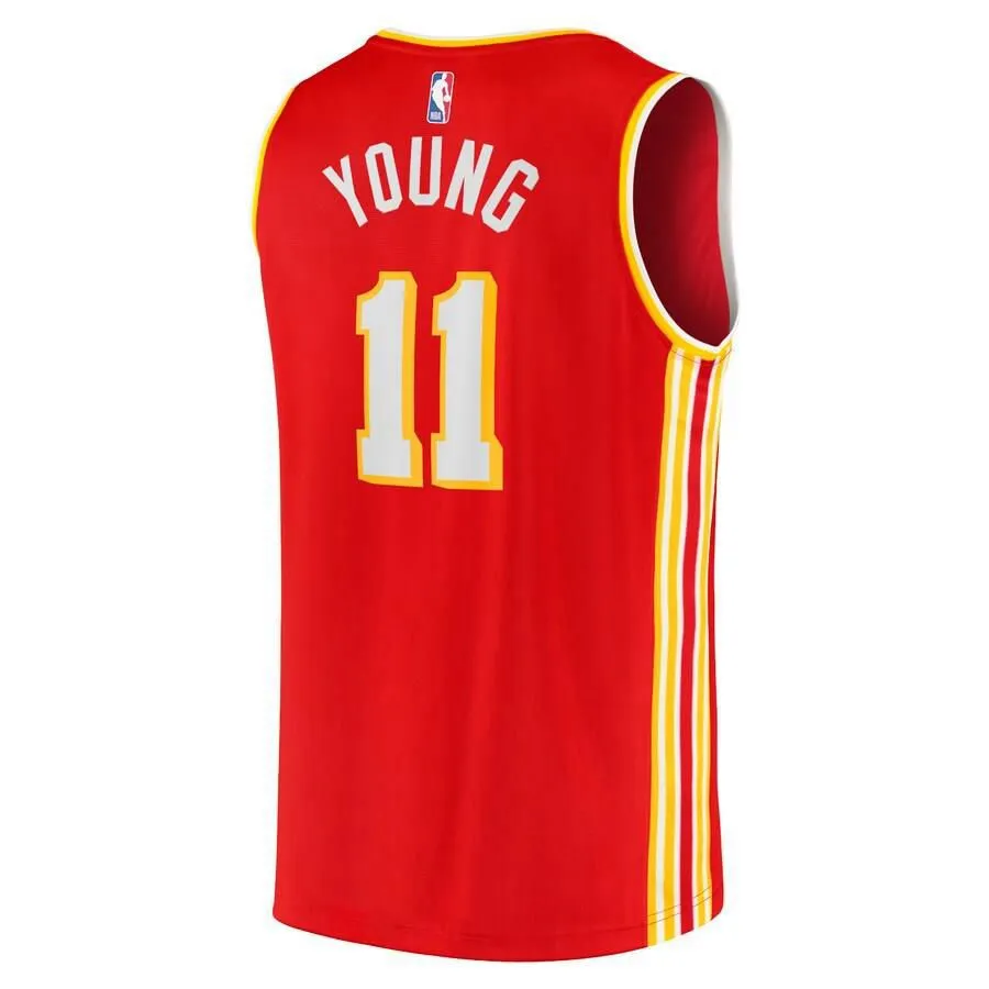 Atlanta Hawks Trae Young Fanatics Branded 2020-21 Fastbreak Jersey Kids - Red | Ireland P4920W6