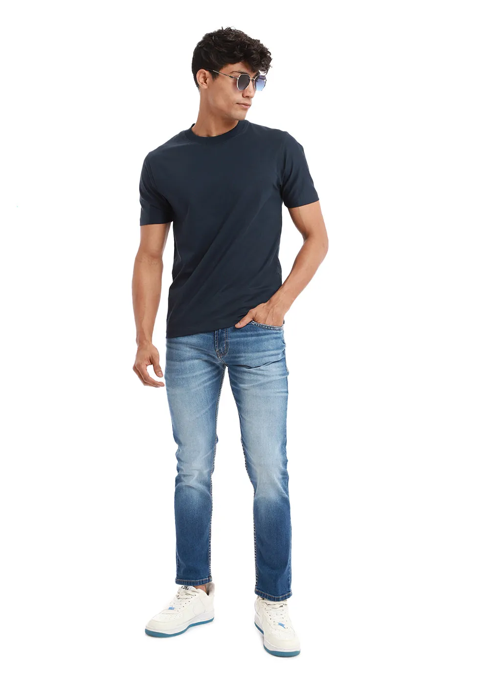 Azure Blue Slim fit Jeans