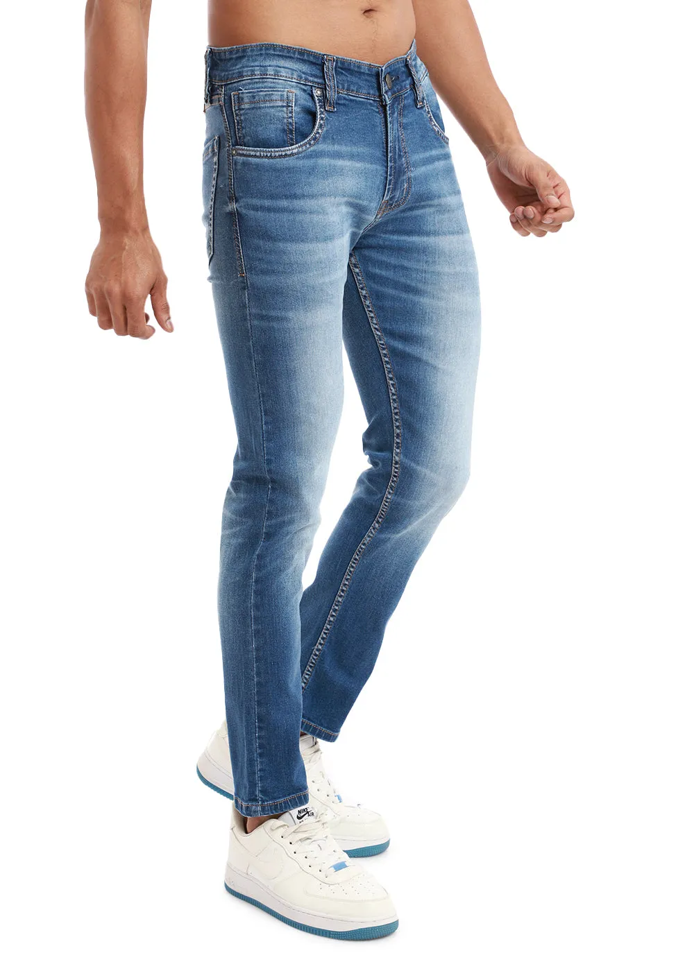 Azure Blue Slim fit Jeans