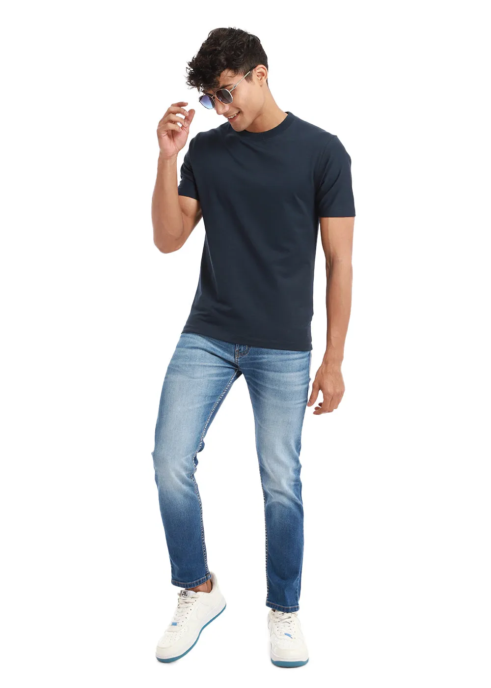 Azure Blue Slim fit Jeans