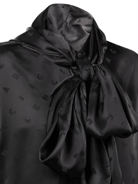 Balenciaga   Hooded viscose shirt 