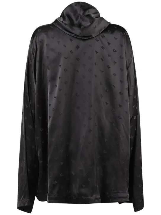 Balenciaga   Hooded viscose shirt 