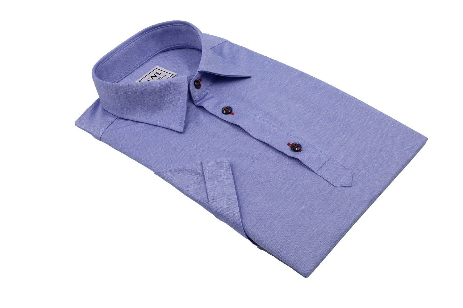 Blue Fine Pique Polo Shirt