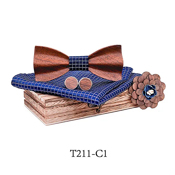 Bowen Wooden Bow Tie Set