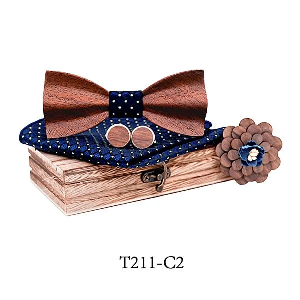 Bowen Wooden Bow Tie Set