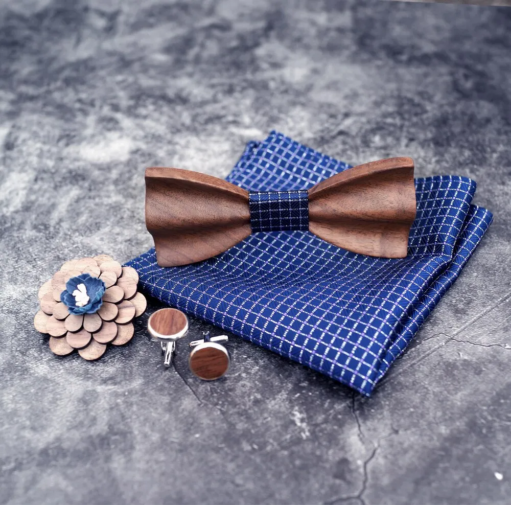 Bowen Wooden Bow Tie Set