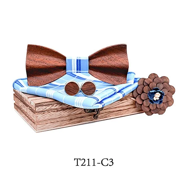 Bowen Wooden Bow Tie Set