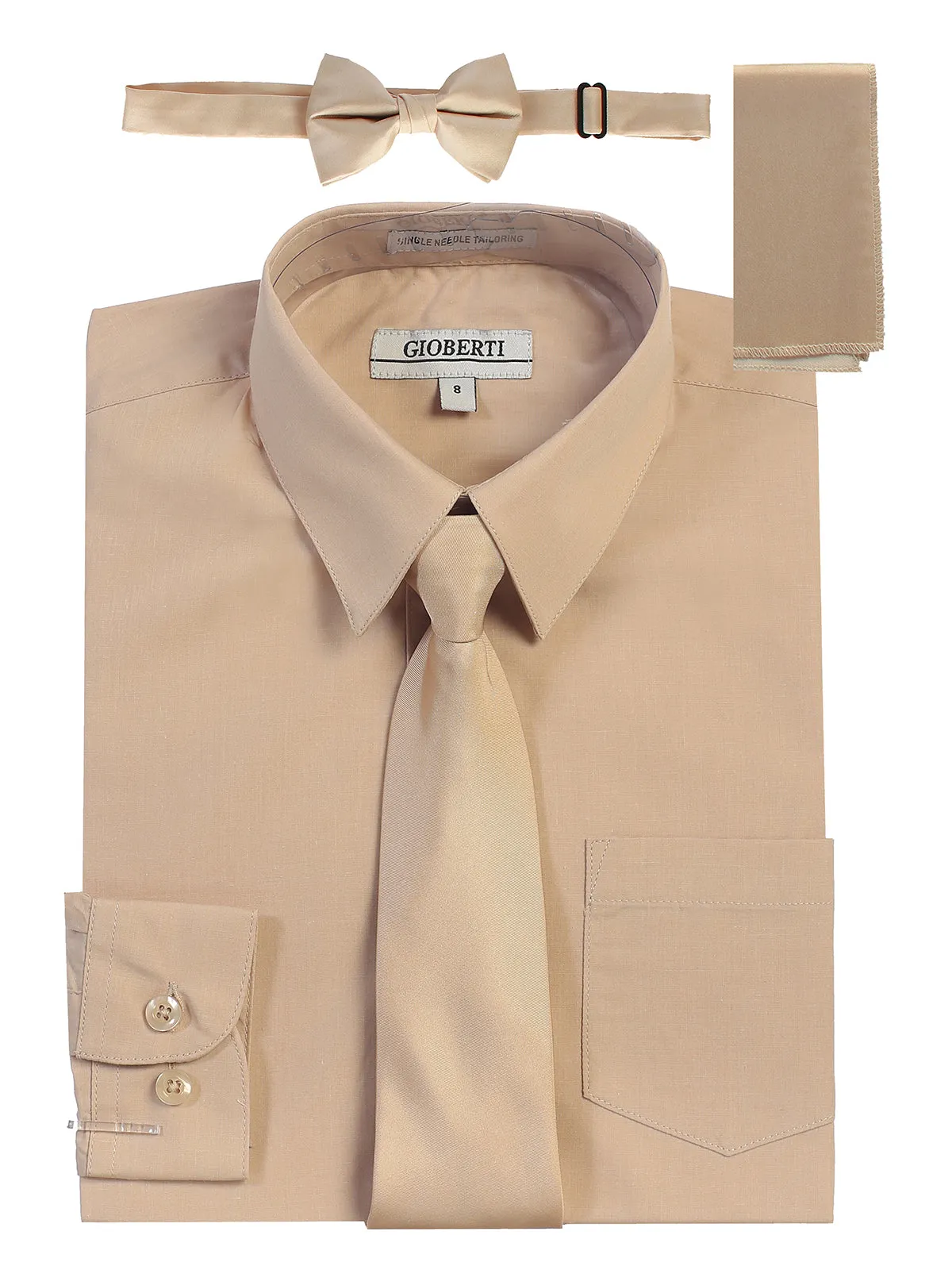 Boy's (8-18) Shirt w/ Solid Tie Set