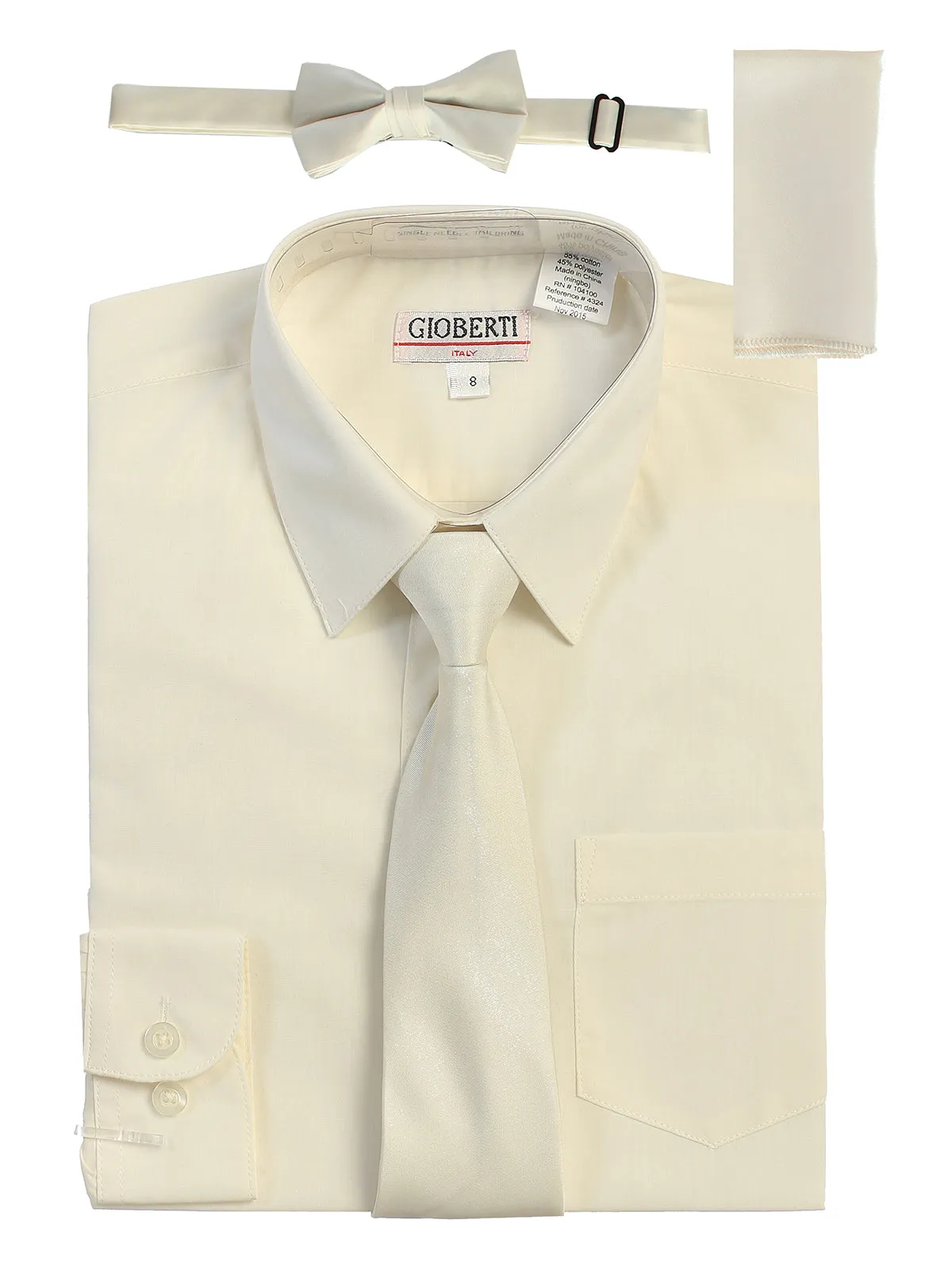 Boy's (8-18) Shirt w/ Solid Tie Set