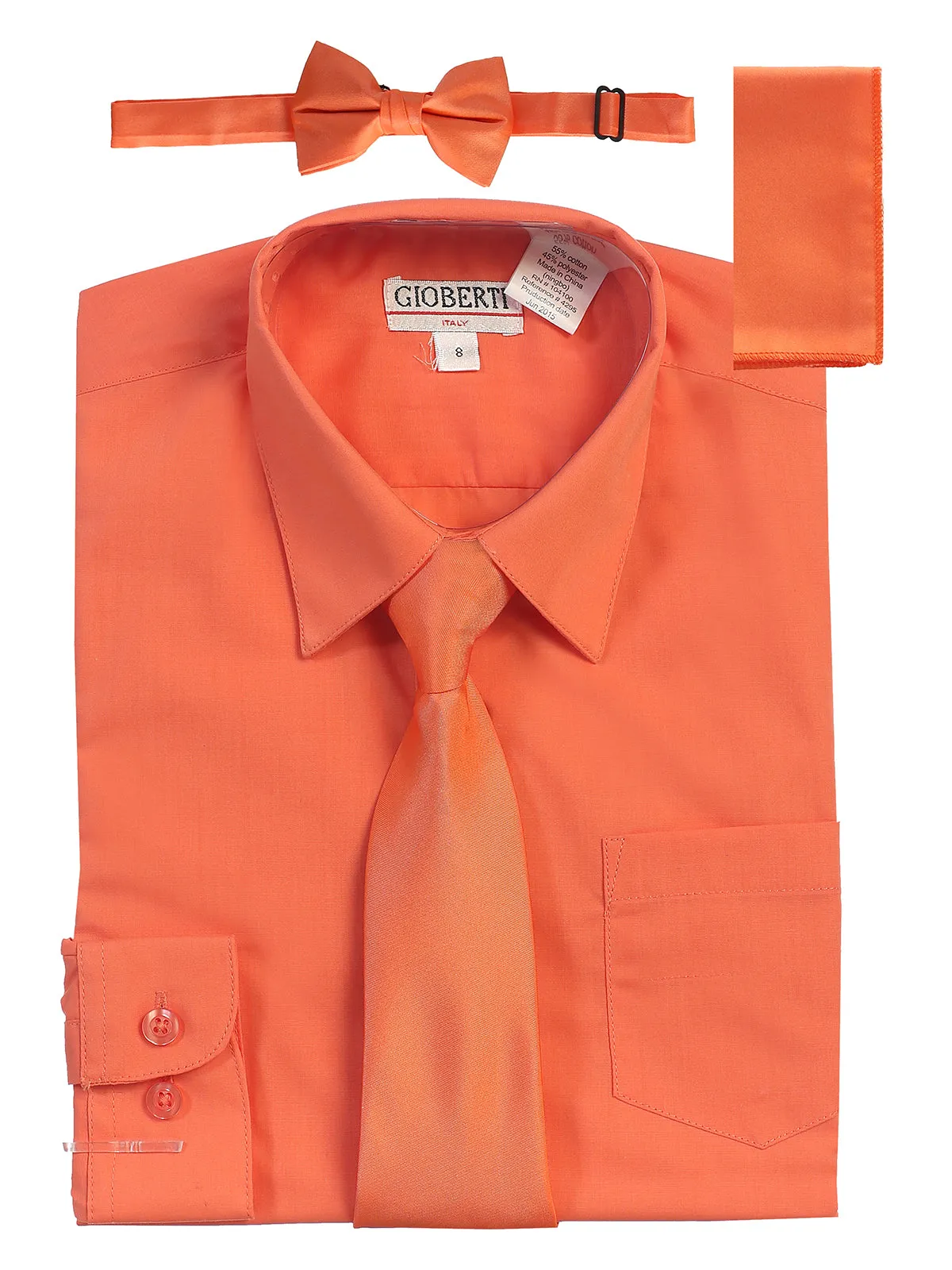 Boy's (8-18) Shirt w/ Solid Tie Set