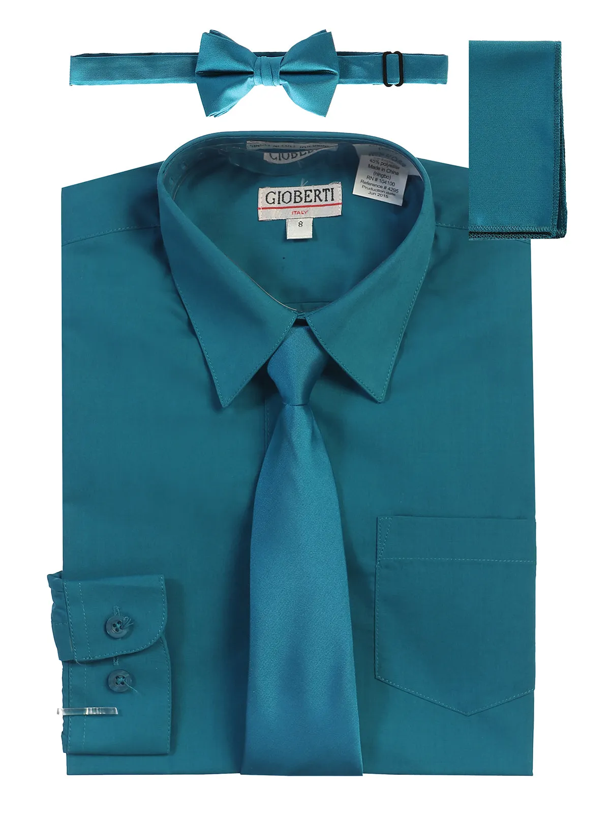 Boy's (8-18) Shirt w/ Solid Tie Set