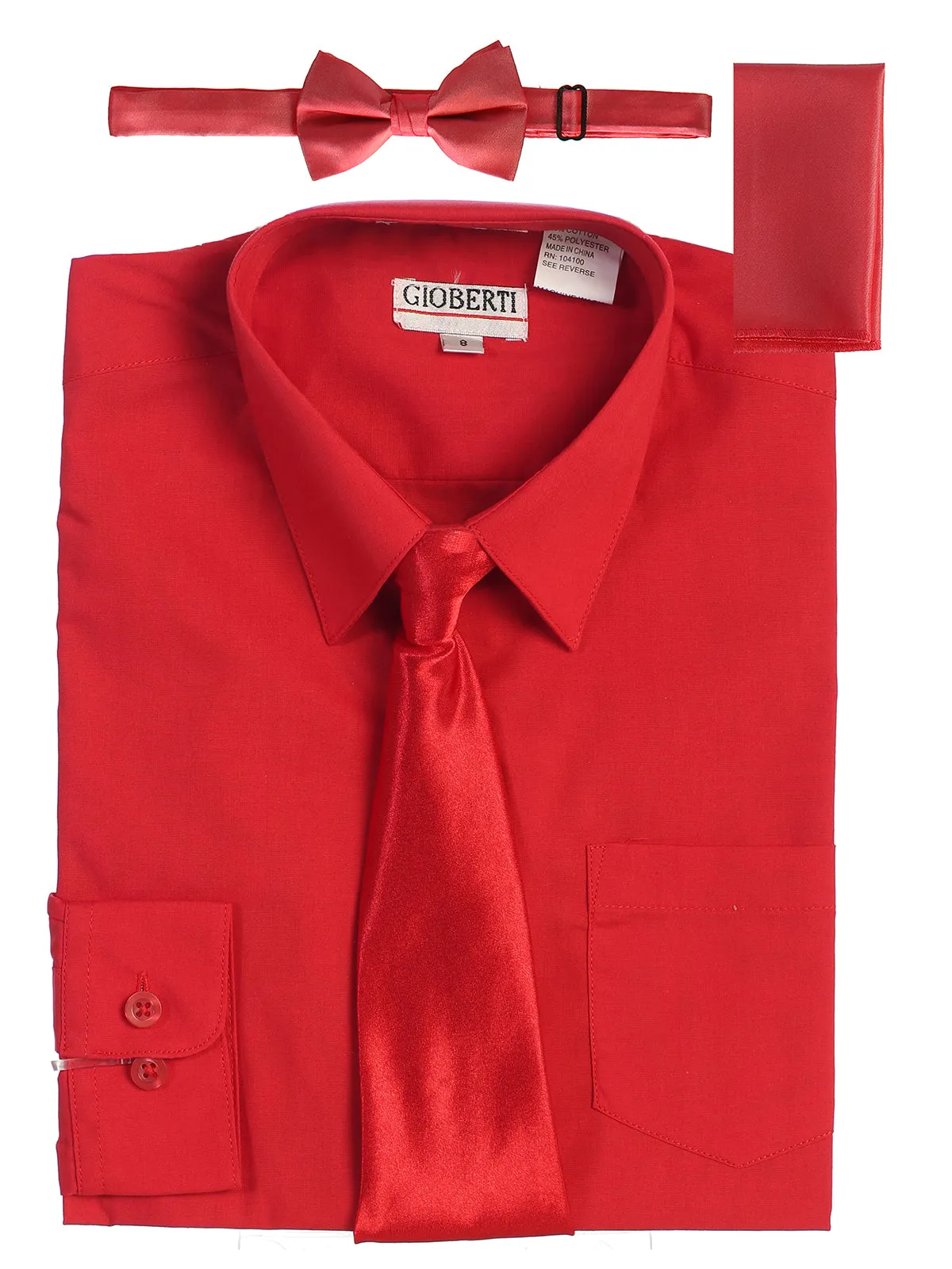 Boy's (8-18) Shirt w/ Solid Tie Set