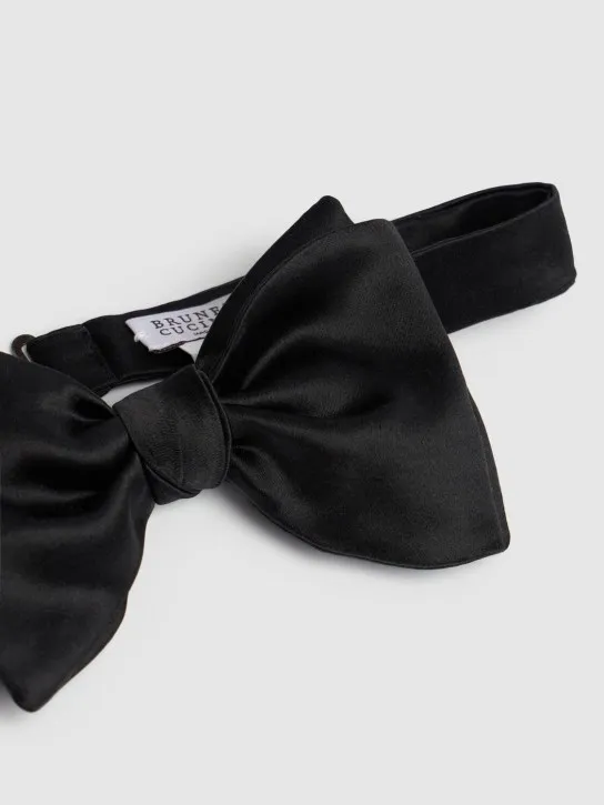 Brunello Cucinelli   Duchesse satin bow tie 