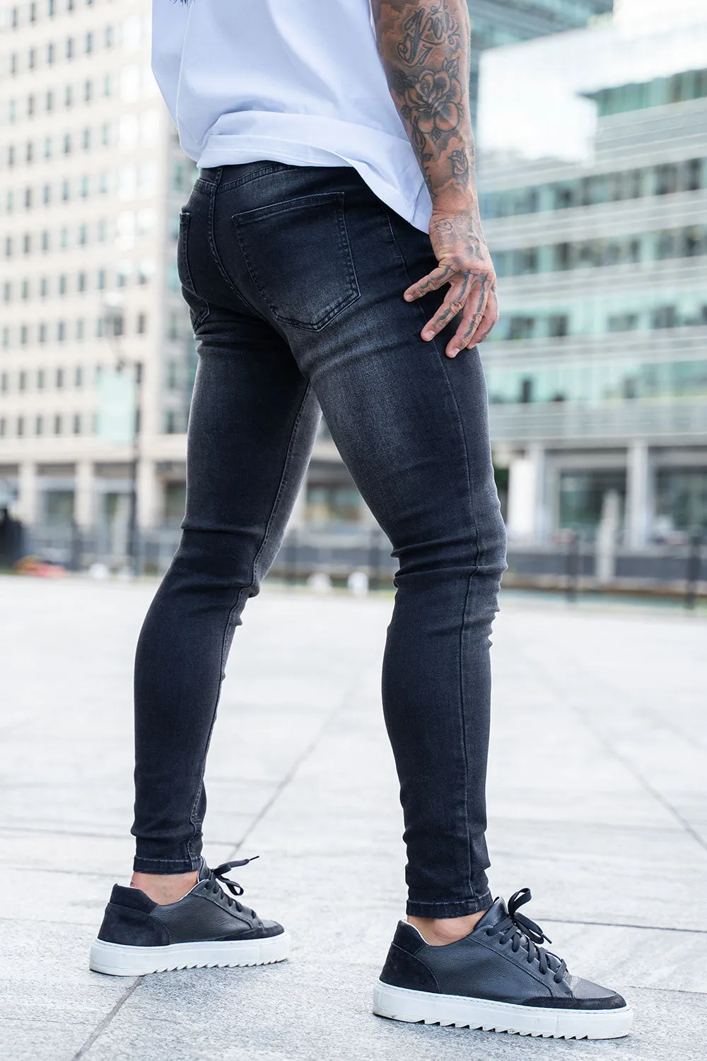 Buy $80 Free Shipping Men's Black Skinny Jean - No Rips