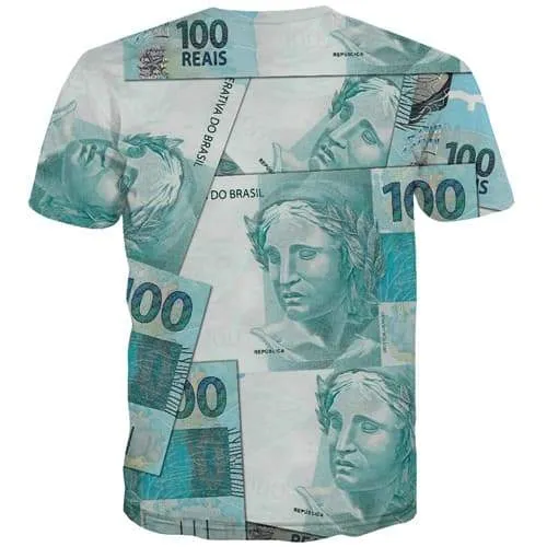 Canadian Dollar T shirts Men Money Tshirts Cool Canada Tshirts Casual Character T-shirts 3d Harajuku Tshirts Novelty