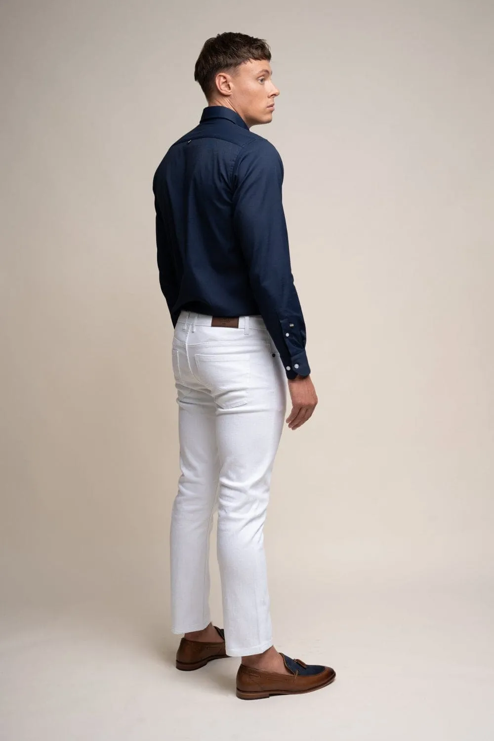 Cavani Milano White Denim Jeans