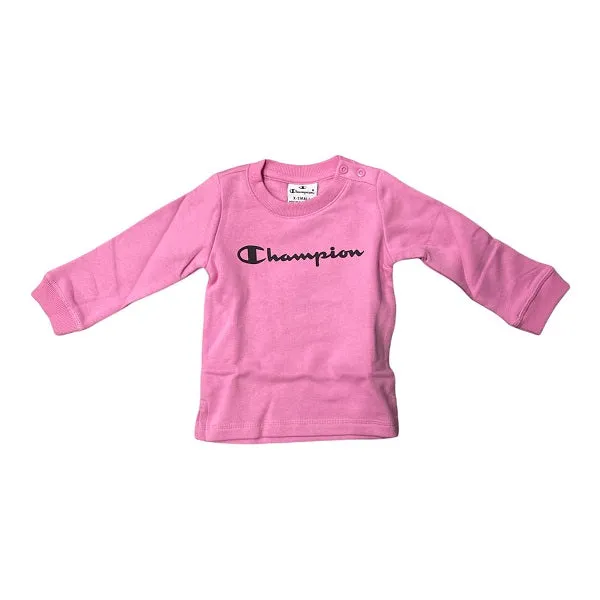 Champion Girl's Tracksuit Sweatshirt and Trousers 404235 CHA PS009 FUP pink