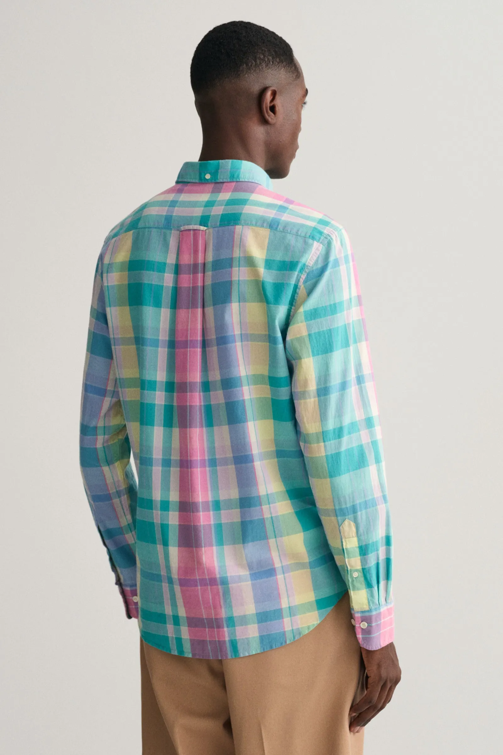 Cotton Shirt - Madras Check - Perky Pink