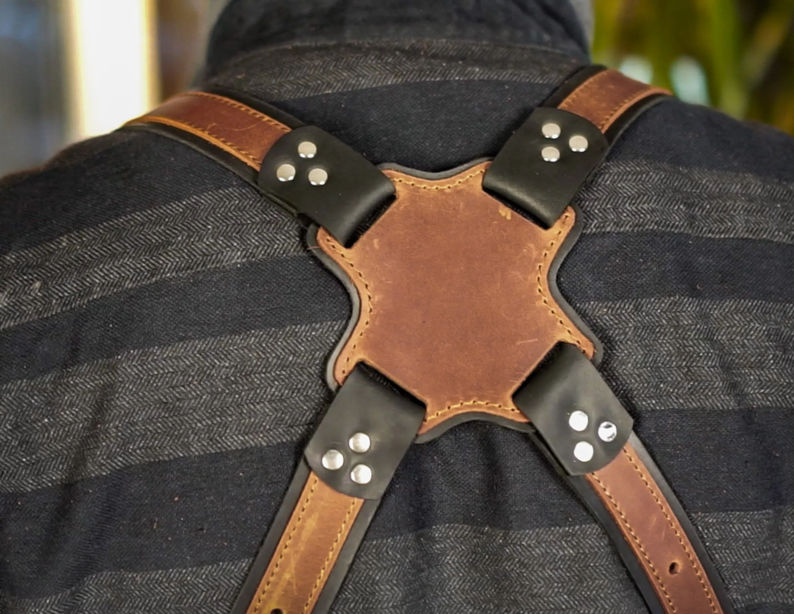 CUSTOM LEATHER CAMERA HARNESS | Dual camera straps | Personalized