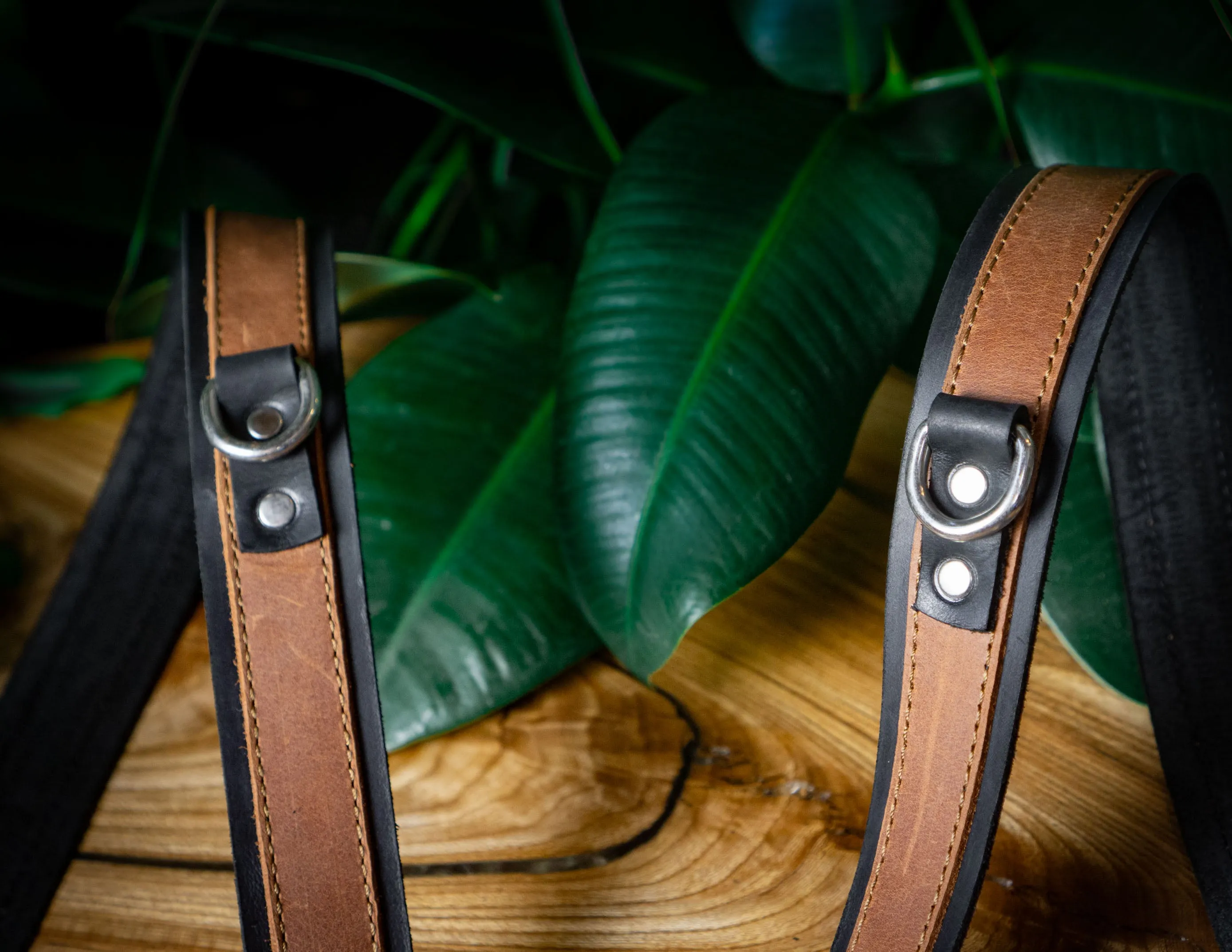 CUSTOM LEATHER CAMERA HARNESS | Dual camera straps | Personalized