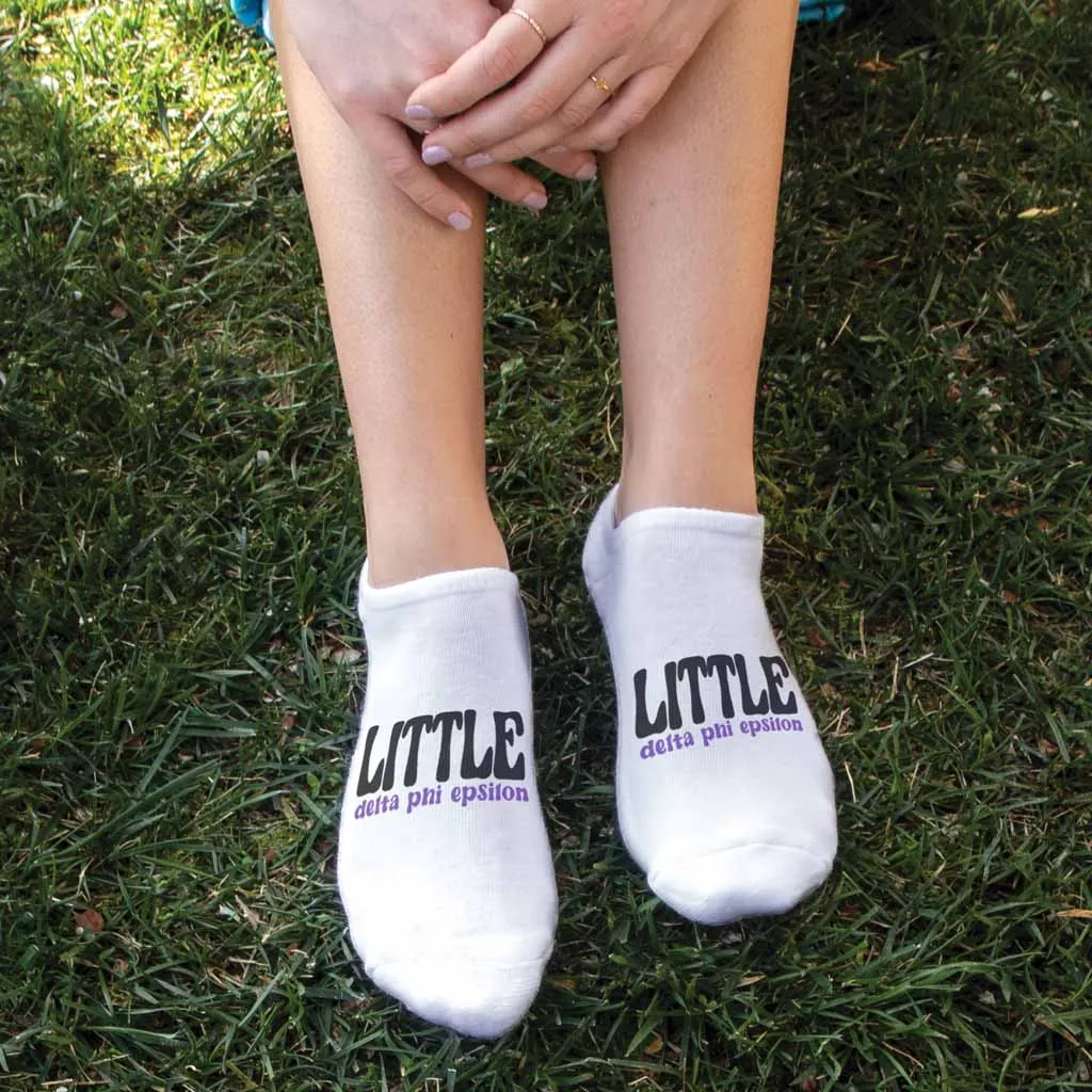 Delta Phi Epsilon No Show Socks for Bigs and Littles