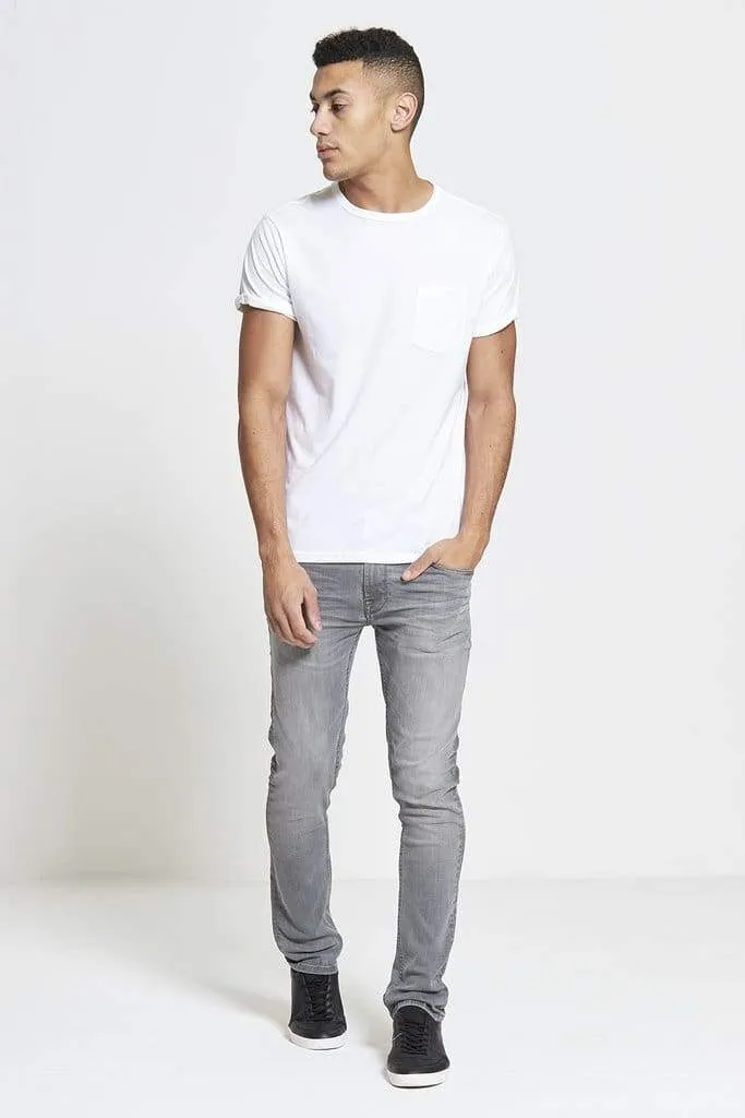 DML ACE Slim Stretch Jeans In Light Grey