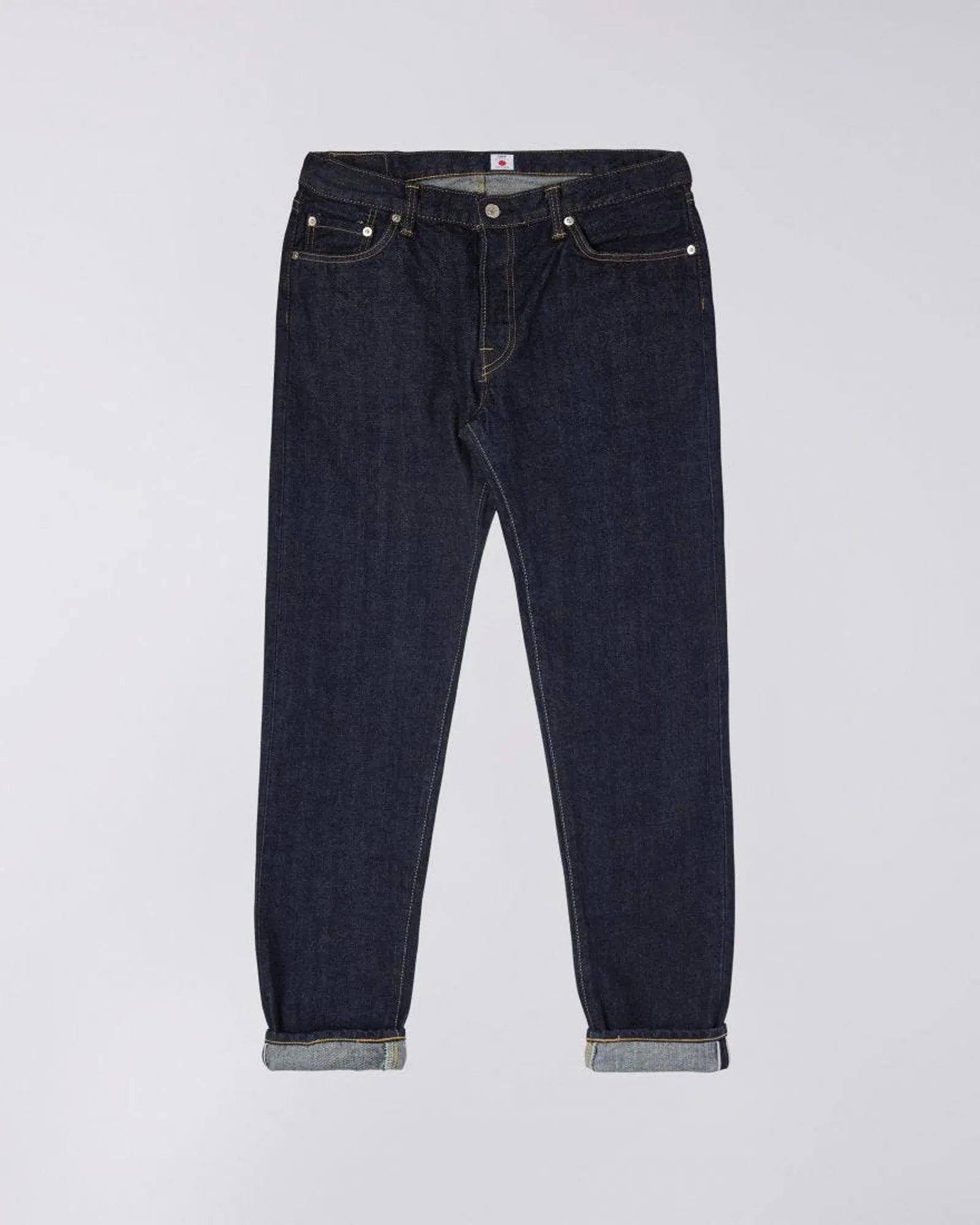 Edwin Made In Japan Regular Tapered Mens Jeans - 14oz Kurabo Recycled Red Selvage Denim / Blue Rinsed