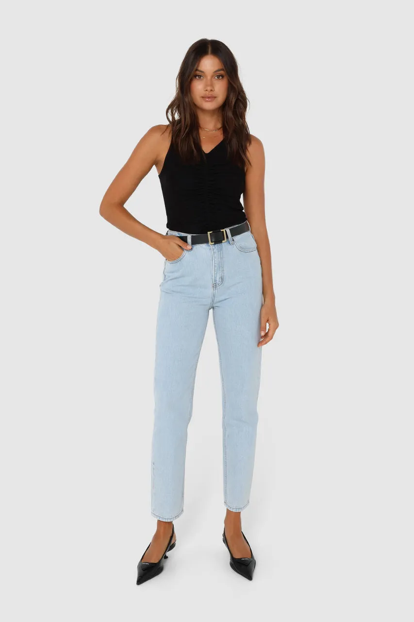 Ellen Mom Jeans | Light Denim