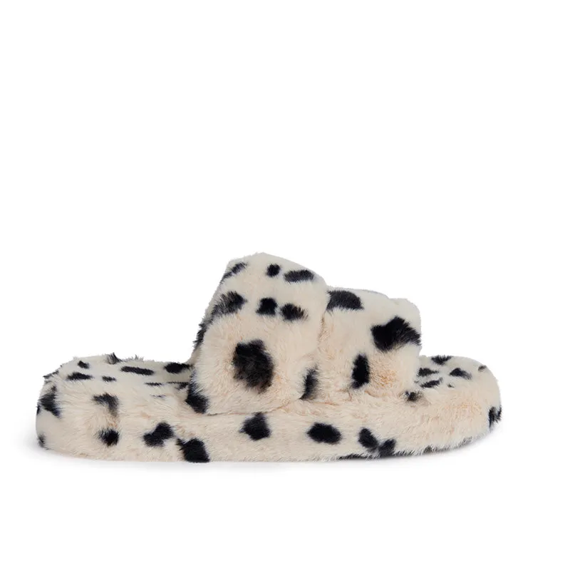 FABULOUS FURS | Faux Fur Platform Slippers