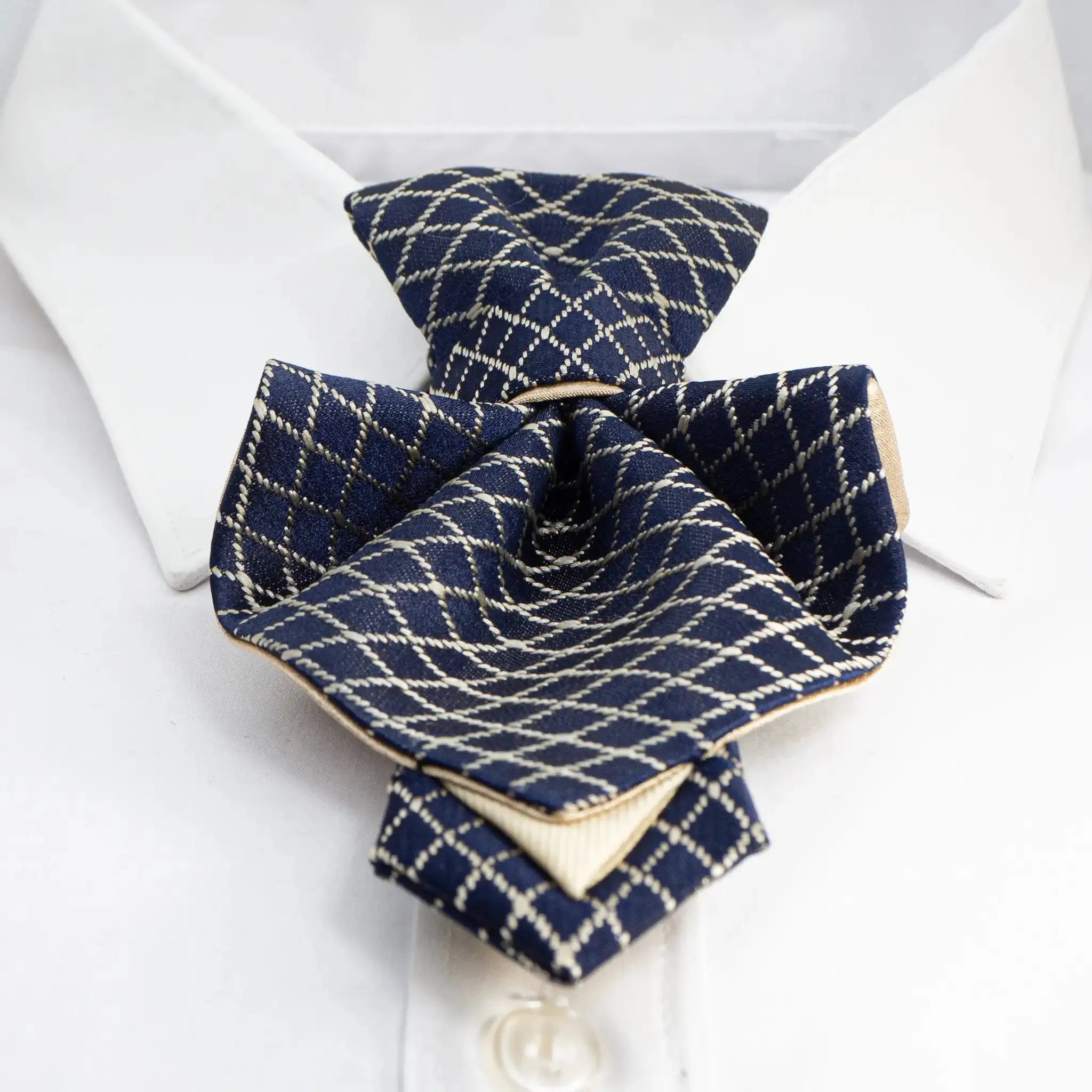 FEMALE BOW TIE "BLUE GOTHIC"