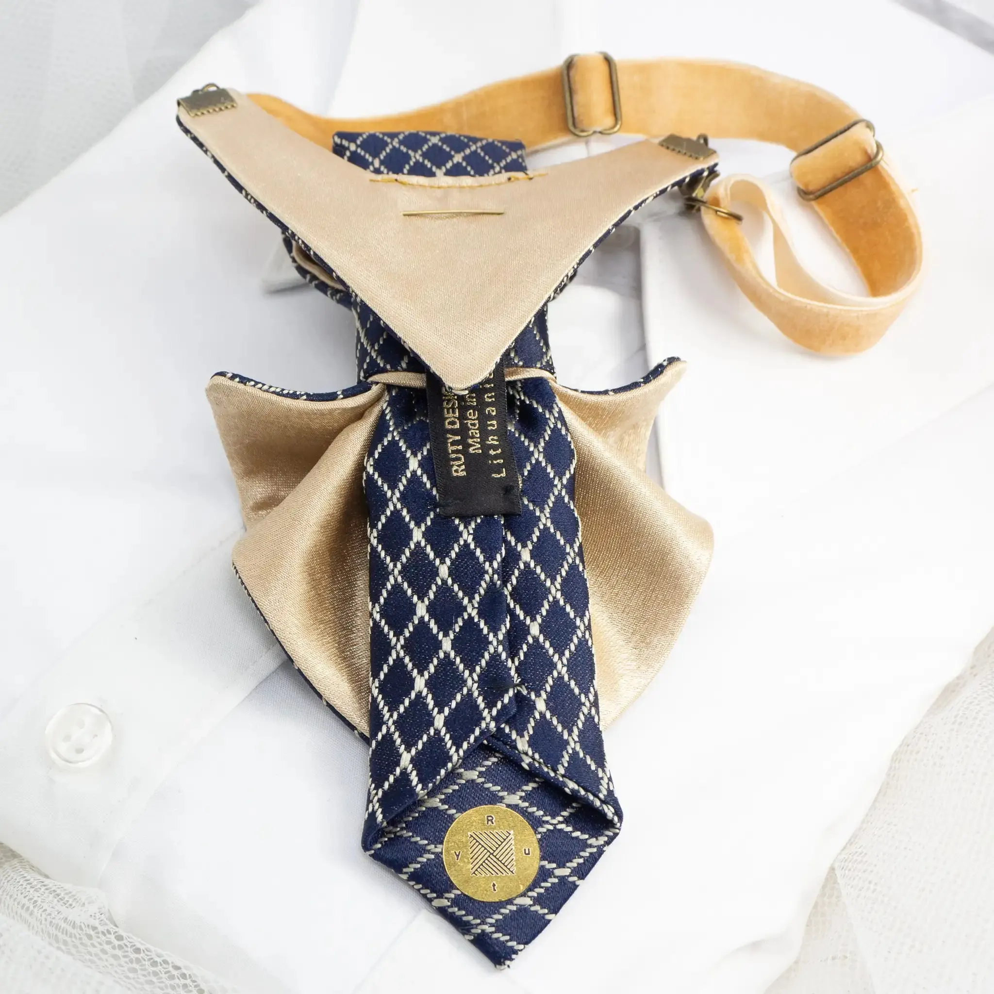 FEMALE BOW TIE "BLUE GOTHIC"