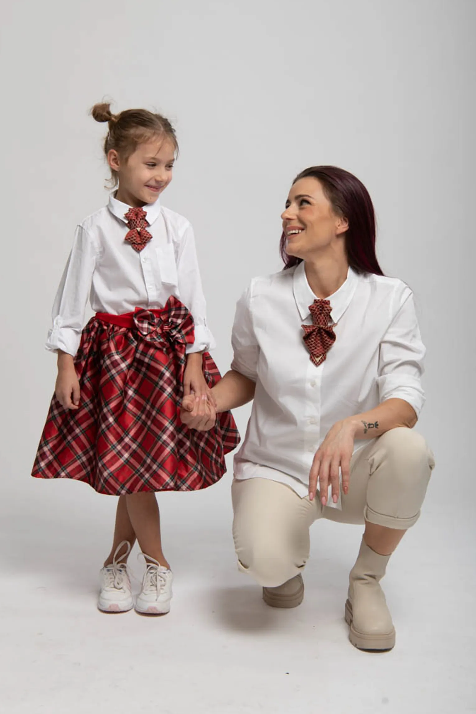 FEMALE BOW TIE "RED GOTHIC"