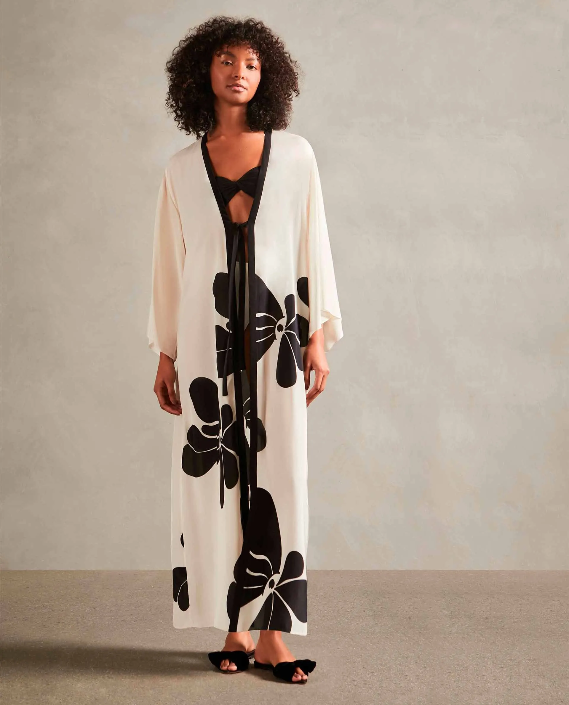 Floral Long Robe