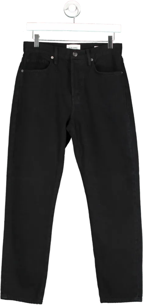 FRAME Black Le Original High-rise Straight Jeans W27