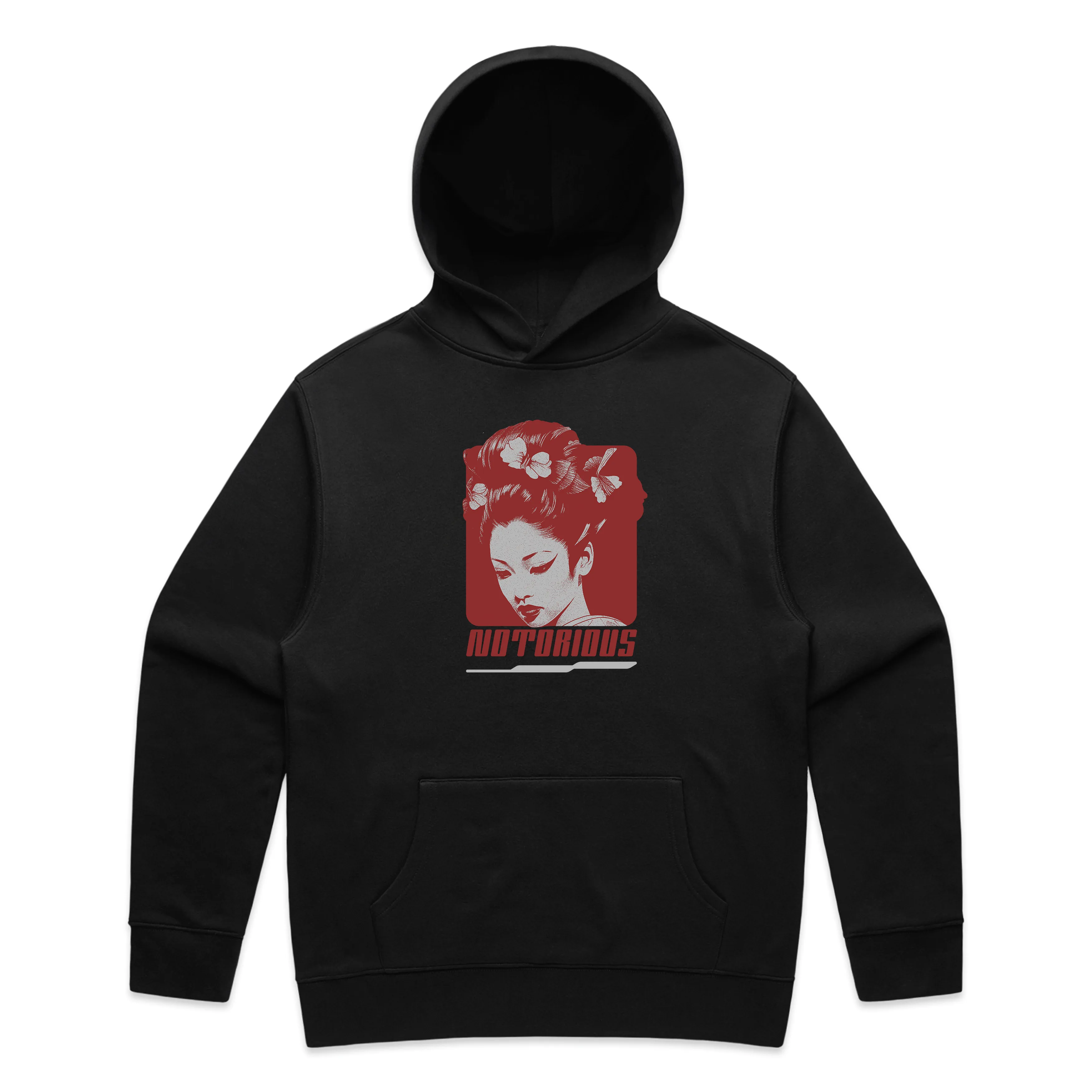 Geisha Hoodie Black