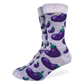 Good Luck Eggplant Socks 1547