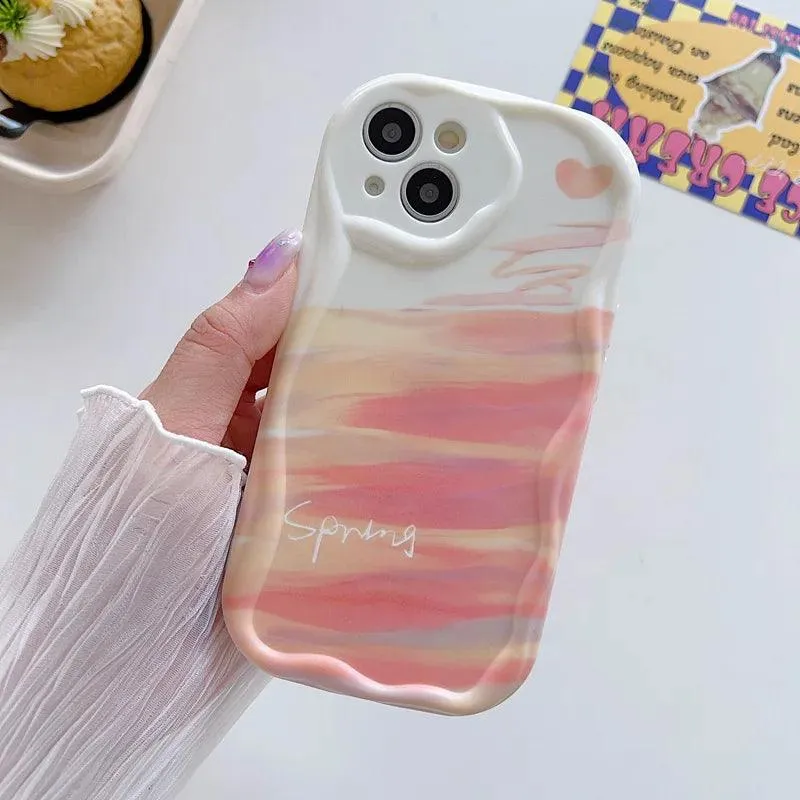 Graffiti Heart Cute Phone Case for iPhone 11, 12, 13, 14 ProMax, 14 Plus, X, XR, XS Max, 7, 8 Plus - Clashing Design