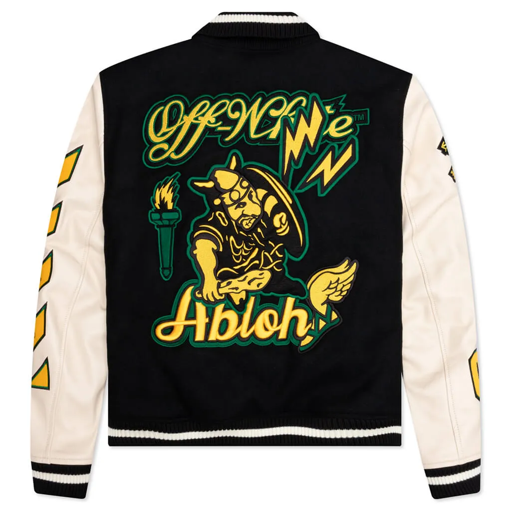 Graphics Leather Varsity - Black/Yellow