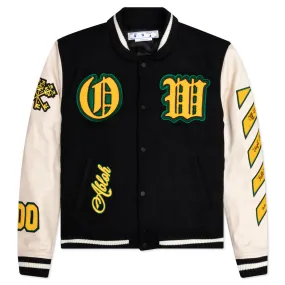 Graphics Leather Varsity - Black/Yellow