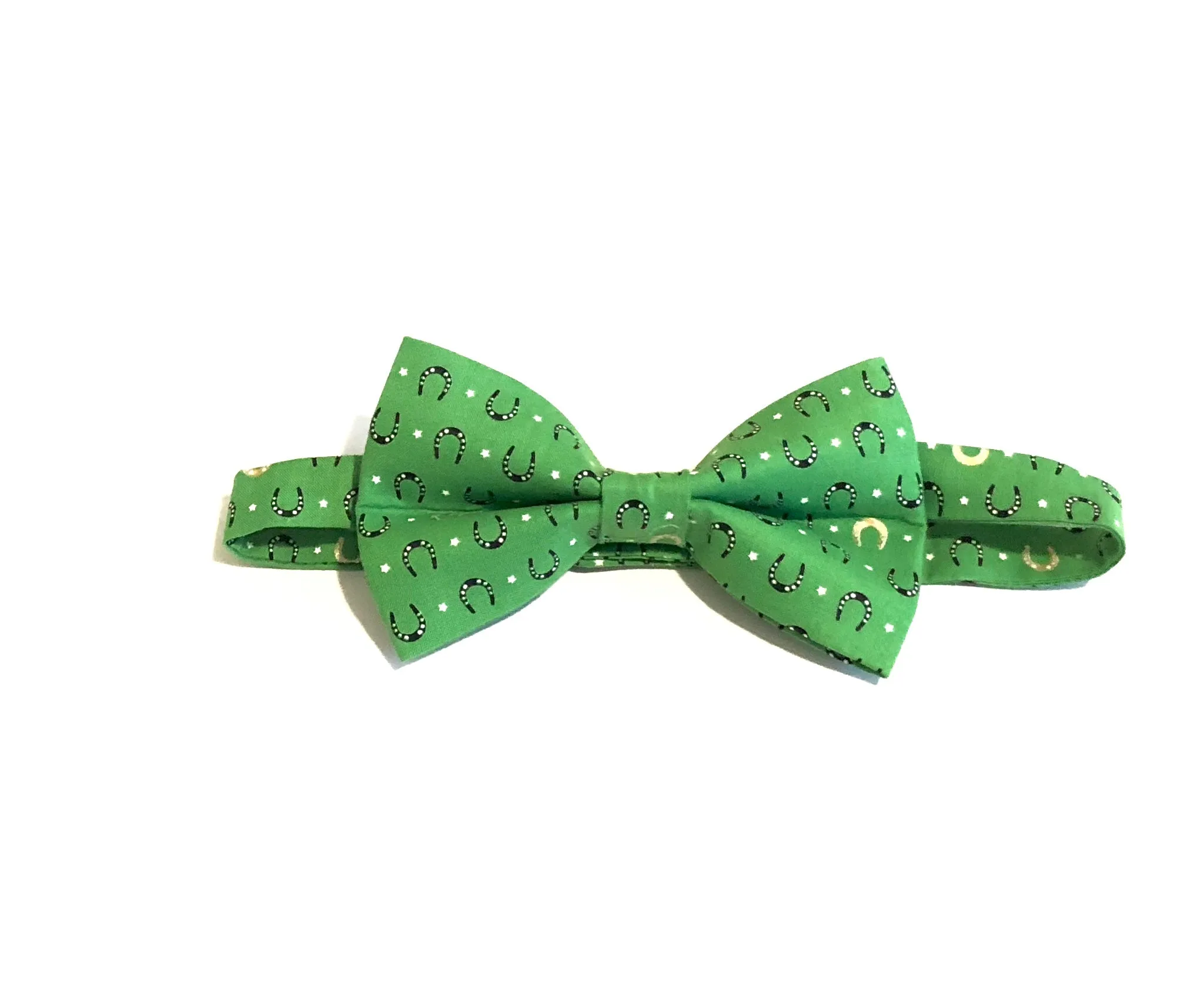 Green Horseshoe Bow Tie