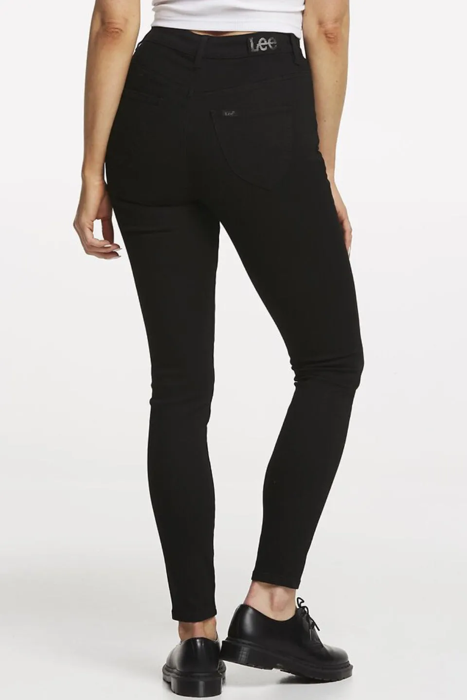 High Licks High Rise Skinny Black Gold Denim Jean