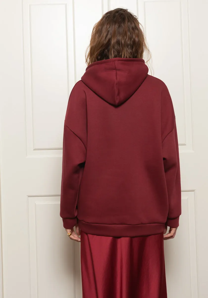 Hoodie VASCO Bordeaux