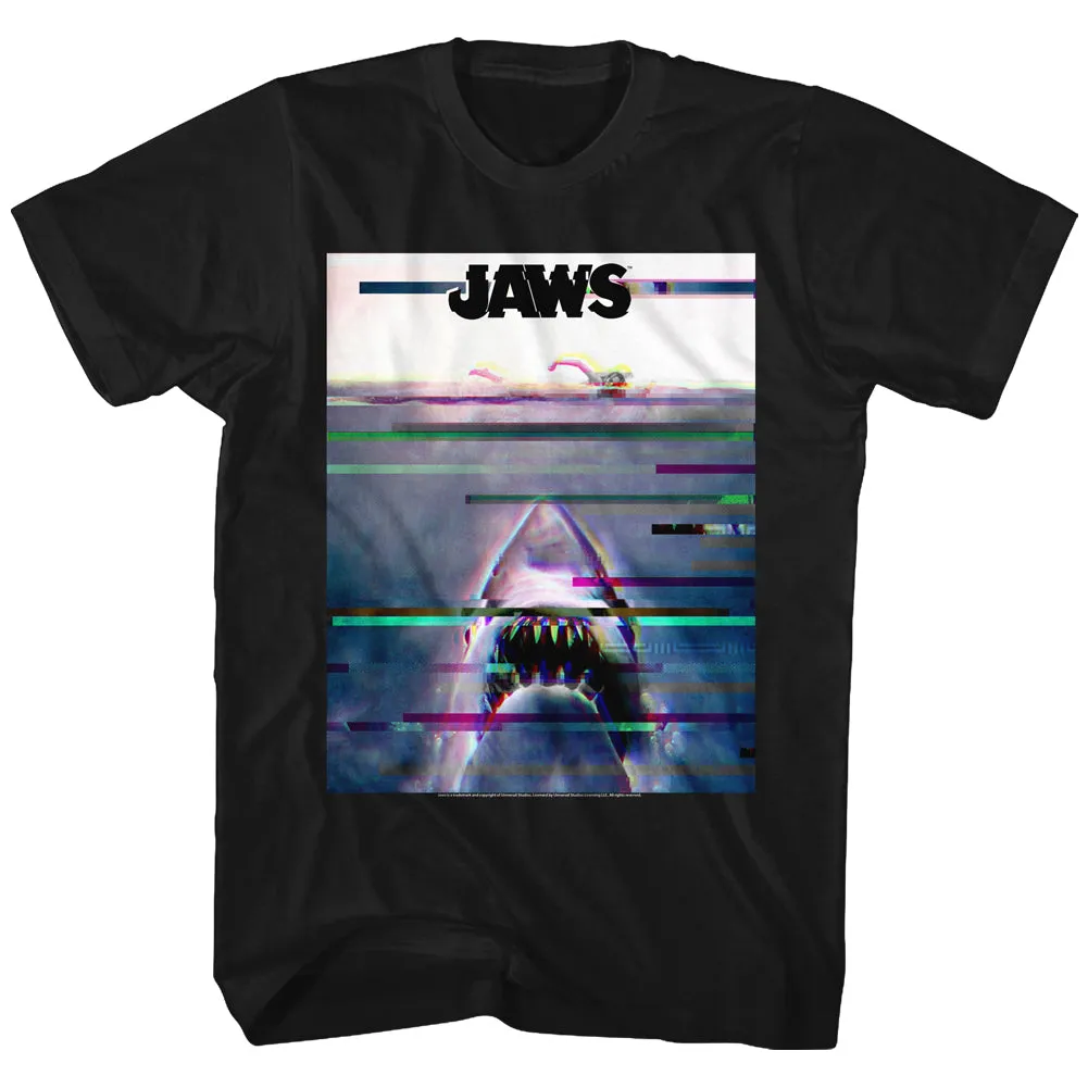 Jaws Glitchy Men's T-Shirt